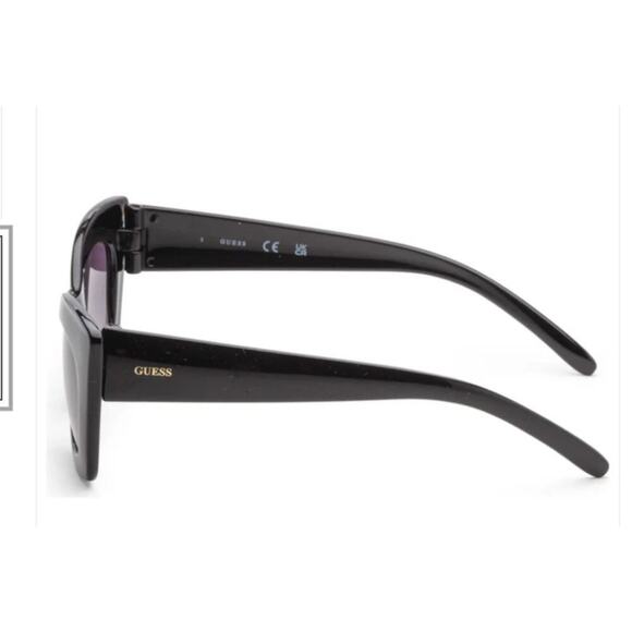 Guess Wm\'s Transparent White Brown Gradient Cat Eye 1950s Retro Sunglasses NWT
